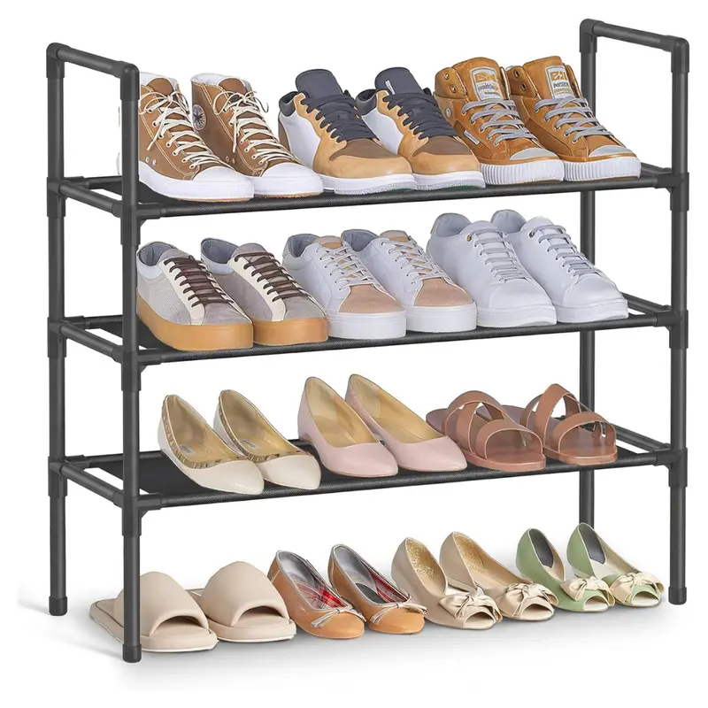 Songmics 3-Tier Metal Frame Shoe Rack 1