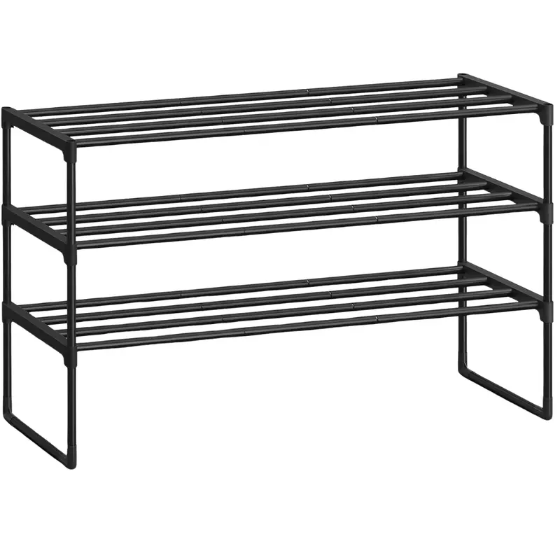 Songmics 3-Tier Stackable Shoe Rack For 16-20 Pairs 1