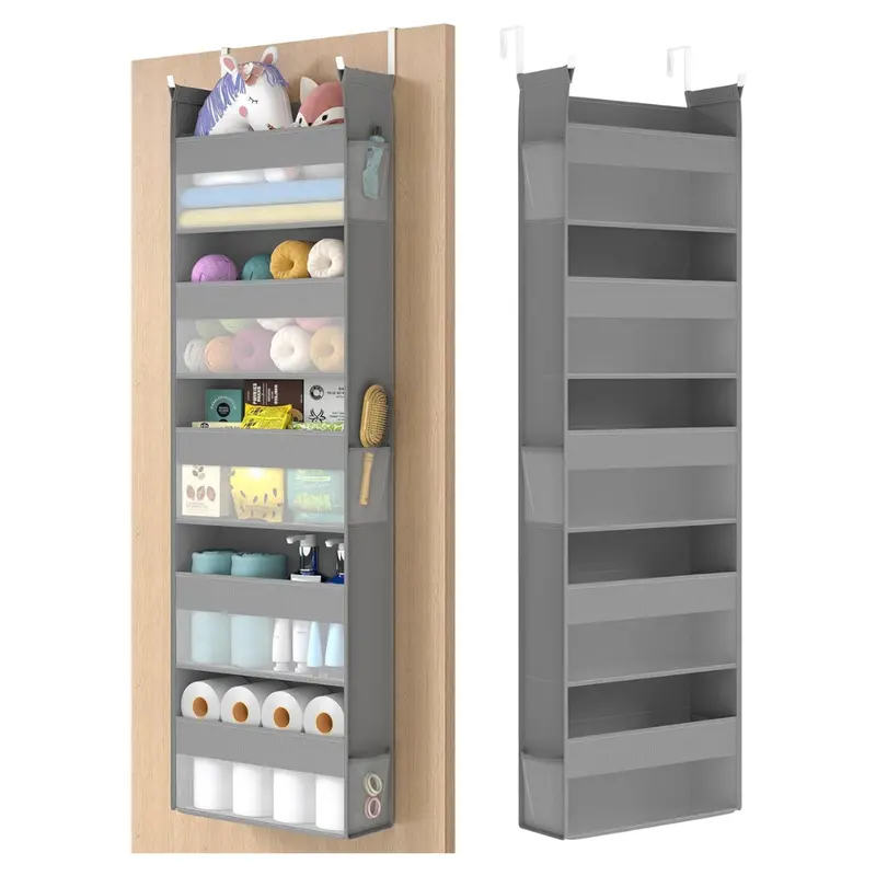 Songmics Hanging Door Organizer W/ 5-Tier Fabric Storage 1