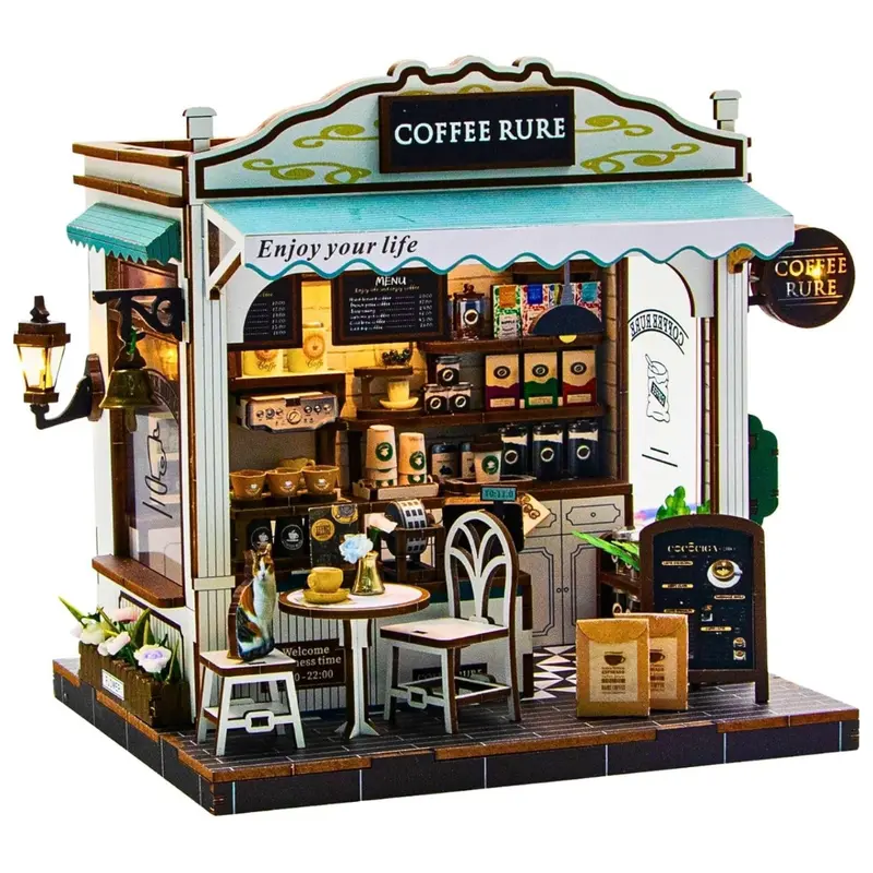Soothee Diy Miniature House Kit With Led Light 1