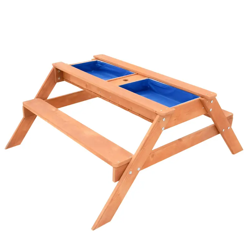 Sportspower Kids Wooden Picnic Table With Sand Play And Water Play 1