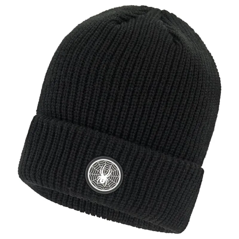 Spyder Men's Fleece Lined Cuff Logo Beanie 1