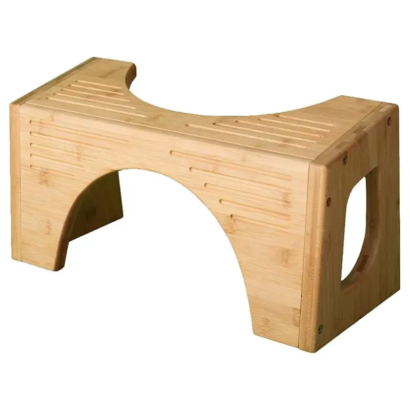 Squatty Potty 7"/9" 2-In-1 The Original Bamboo Flip Toilet Stool 1