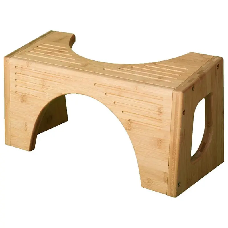Squatty Potty 7"/9" 2-In-1 The Original Bamboo Flip Toilet Stool 1
