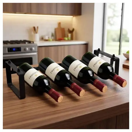 Stackable 4-Bottle Wine Rack 1