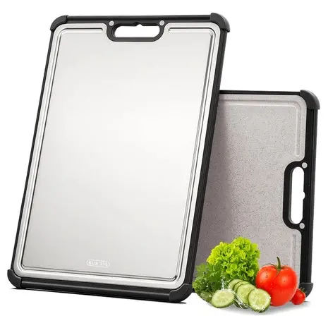 Stainless Steel Dual-Sided Cutting Board 1