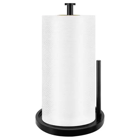 Stainless Steel Paper Towel Holder With Anti Slip Weighted Base 1