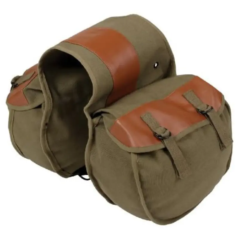 Stansport 22 Oz Canvas Saddlebags With Vinyl Backing 1