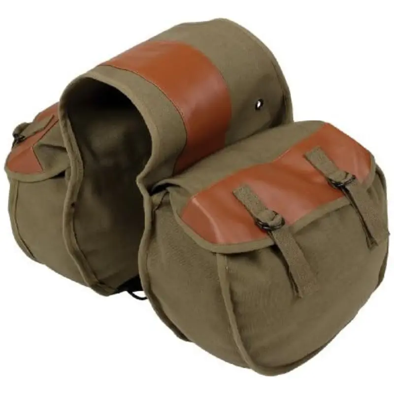 Stansport 22 Oz Canvas Saddlebags With Vinyl Backing 1