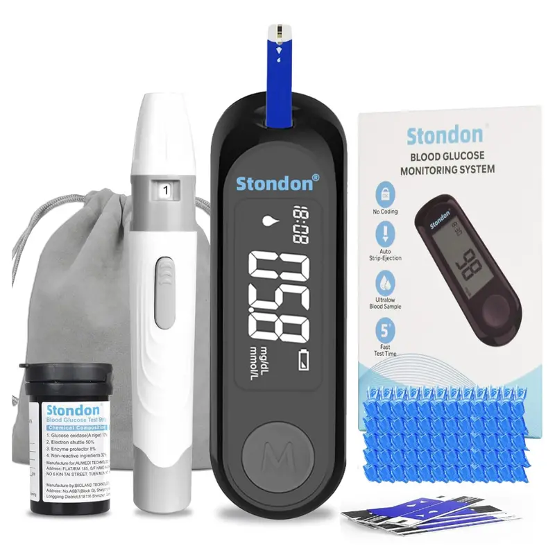 Stondon Blood Glucose Monitor Kit With 50 Test Strips 1