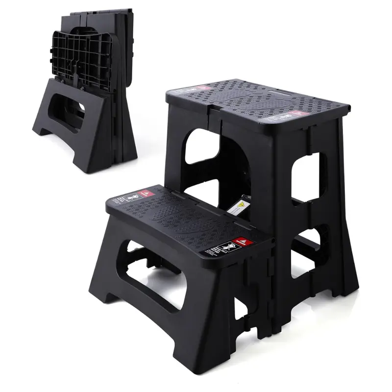 Stooder Folding 2-Step Stool With Safety Lock & Anti-Slip Feet 1