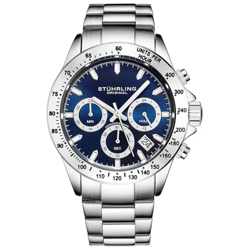 Stuhrling Original Men's Stainless Steel Bracelet Watch 1