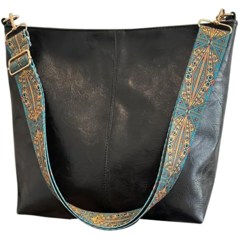 Stylish Vegan Pu Leather Crossbody Hobo Bag 1