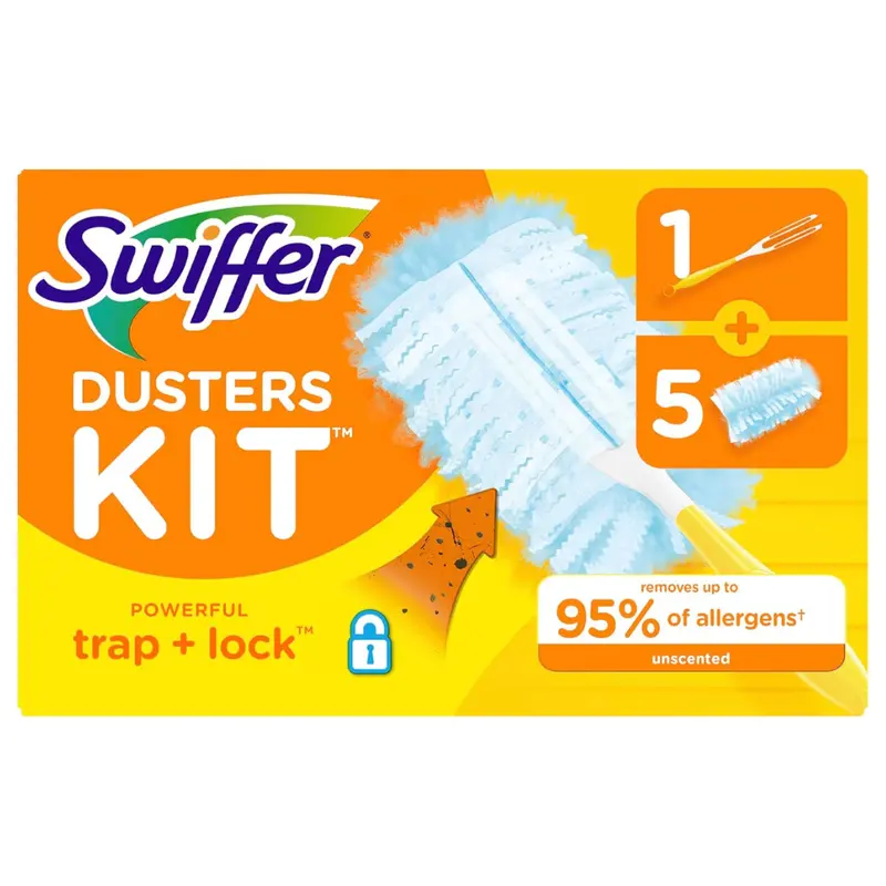 Swiffer Duster Short Handle Starter Kit (1 Handle, 5 Dusters) 1