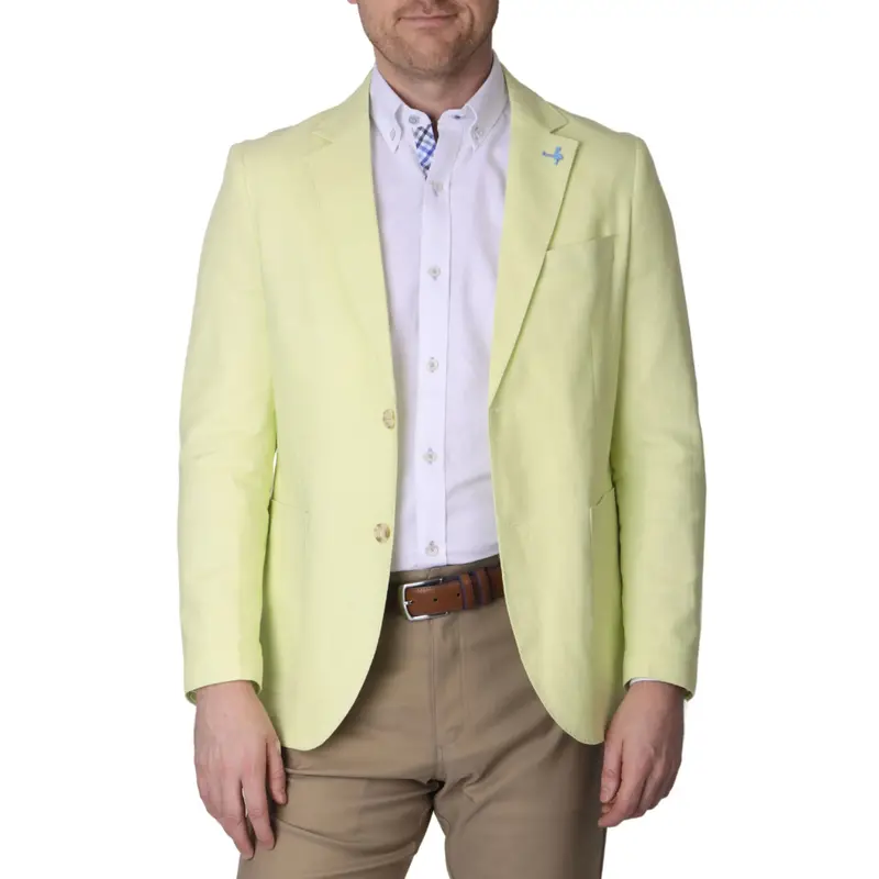 Tailorbyrd Solid Notch Lapel Linen Blend Sport Coat 1