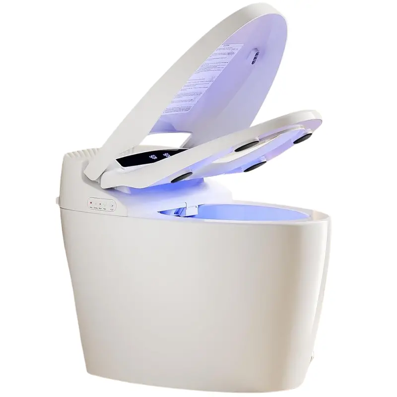 Tankless One Piece Bidet Smart Toilet With Warm Water Sprayer 1