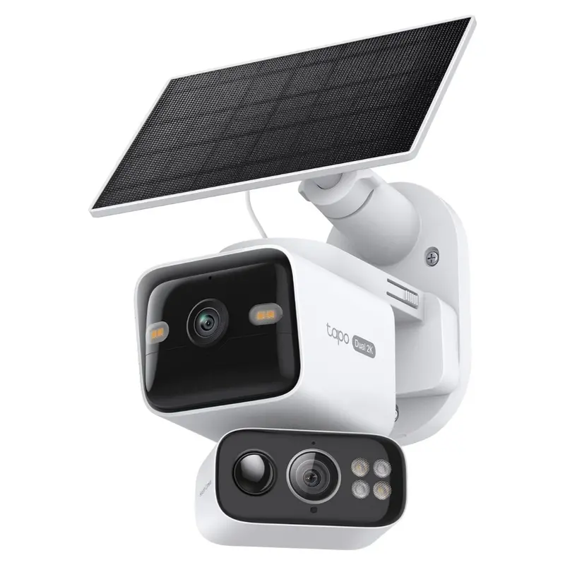 Tapo 2K Dual Lens Pan/Tilt Security Camera W/ Solar Panel 1