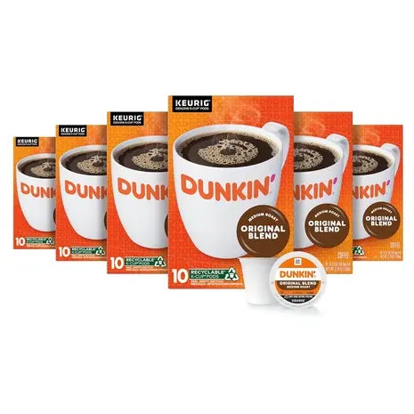 Targeted: 60 Dunkin' Original Blend Coffee Pods 1