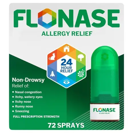 Targeted: 72 Flonase 24-Hour Allergy Relief Nasal Sprays 1