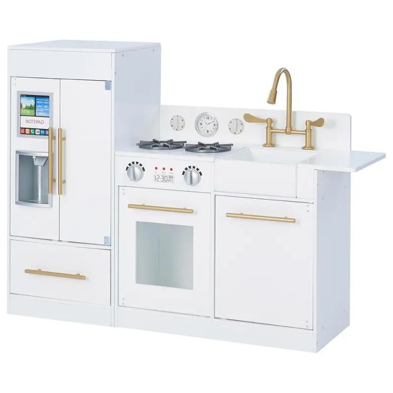 Teamson Kids Little Chef Charlotte Modular Interactive Wooden Play Kitchen 1