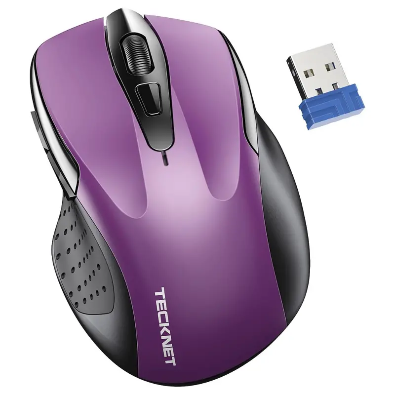 Tecknet 6 Adjustable 4000 Dpi Silent Wireless Optical Mouse 1