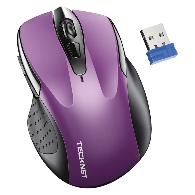 Tecknet 6 Adjustable 4000 Dpi Silent Wireless Optical Mouse 1