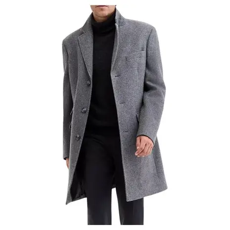 Ted Baker Men's Classic Fit Twill Wool Blend Overcoat 1