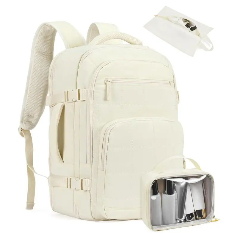 Telena Quilted 17.3" Carry-On Laptop Backpack 1