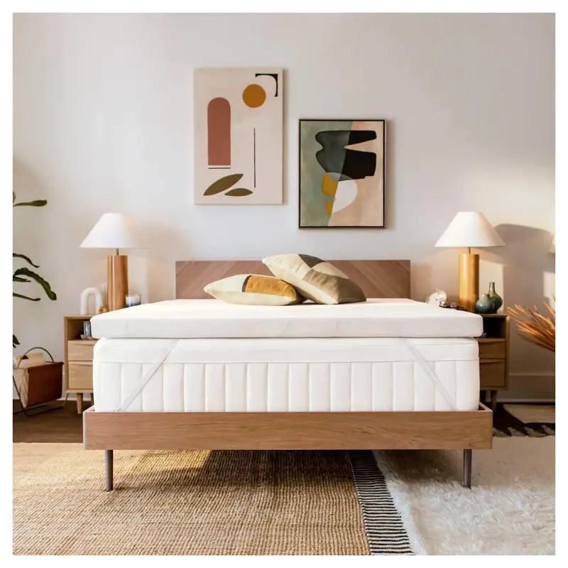 Tempur-Adapt 3" Memory Foam Mattress Topper (Twin, White) 1