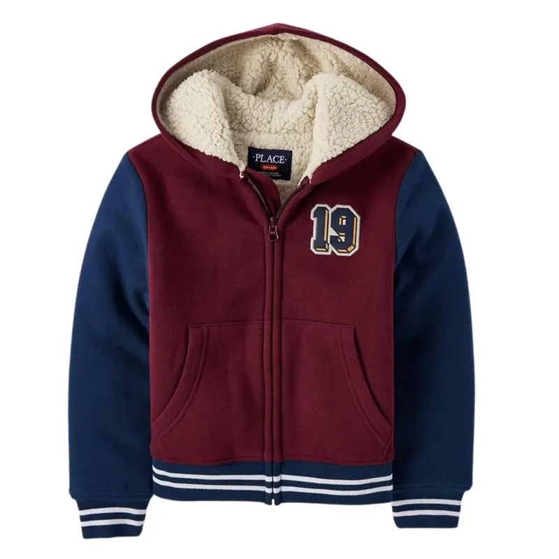 The Children's Place Boys Long Sleeve Sherpa Lined Sweatshirt 1