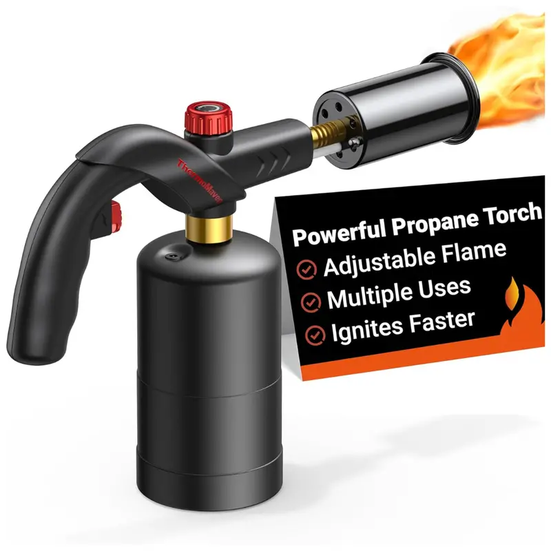 Thermomaven Adjustable Flame Powerful Propane Torch 1
