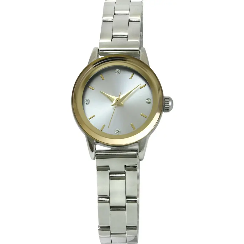 Time & Tru Ladies 22Mm Stainless Steel Bracelet Watch 1
