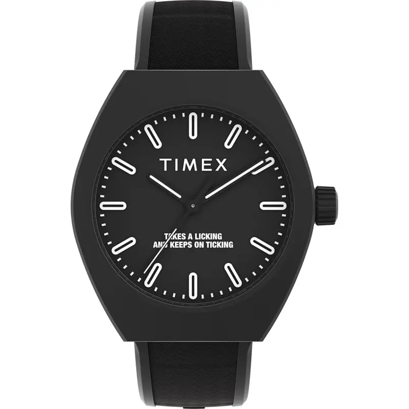 Timex Unisex Urban Pop 40Mm Watch (Black Strap And Dial) 1