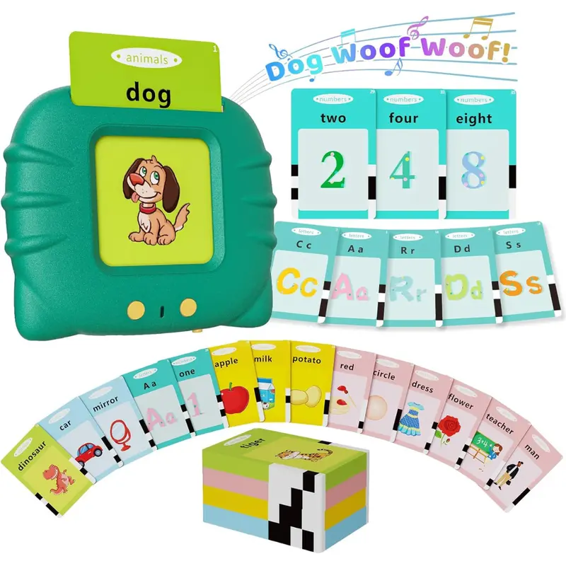 Toddler Talking Flash Cards Learning Toy With 248 Sight Words (3 Colors) 1