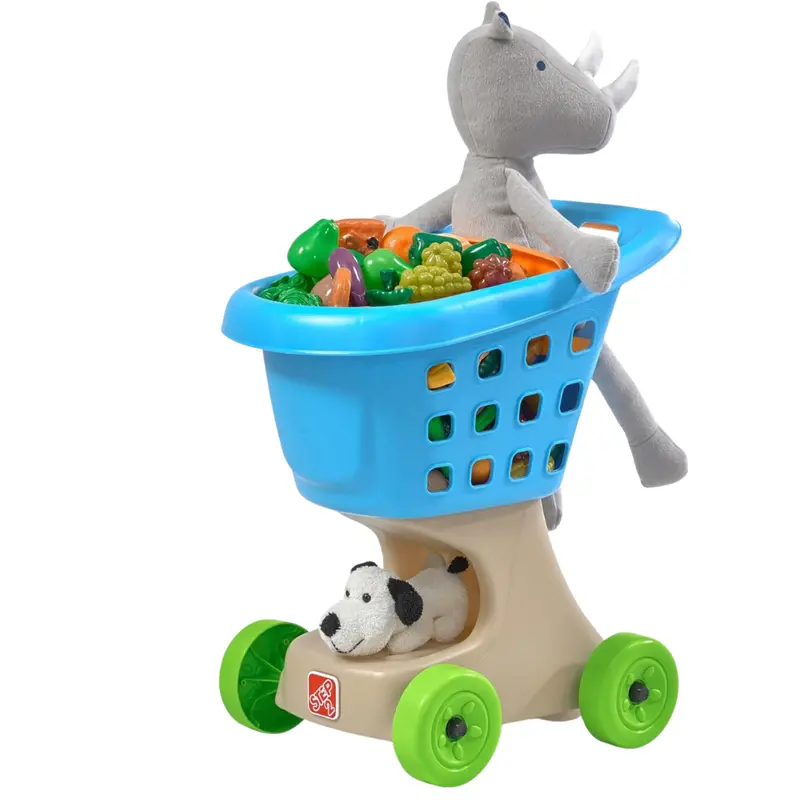 Toddlers Little Helper's Shopping Durable Plastic Play Grocery Cart 1