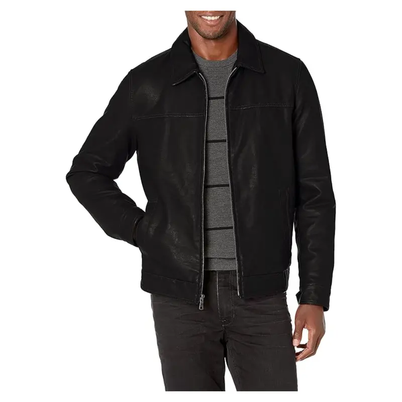 Tommy Hilfiger Men's Classic Faux Leather Jacket (Black, Xl) 1