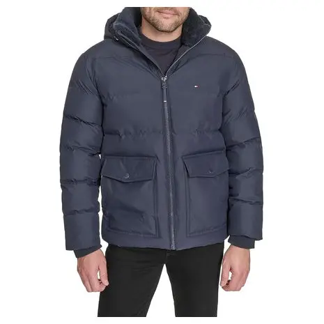 Tommy Hilfiger Men's Hooded Puffer Jacket 1
