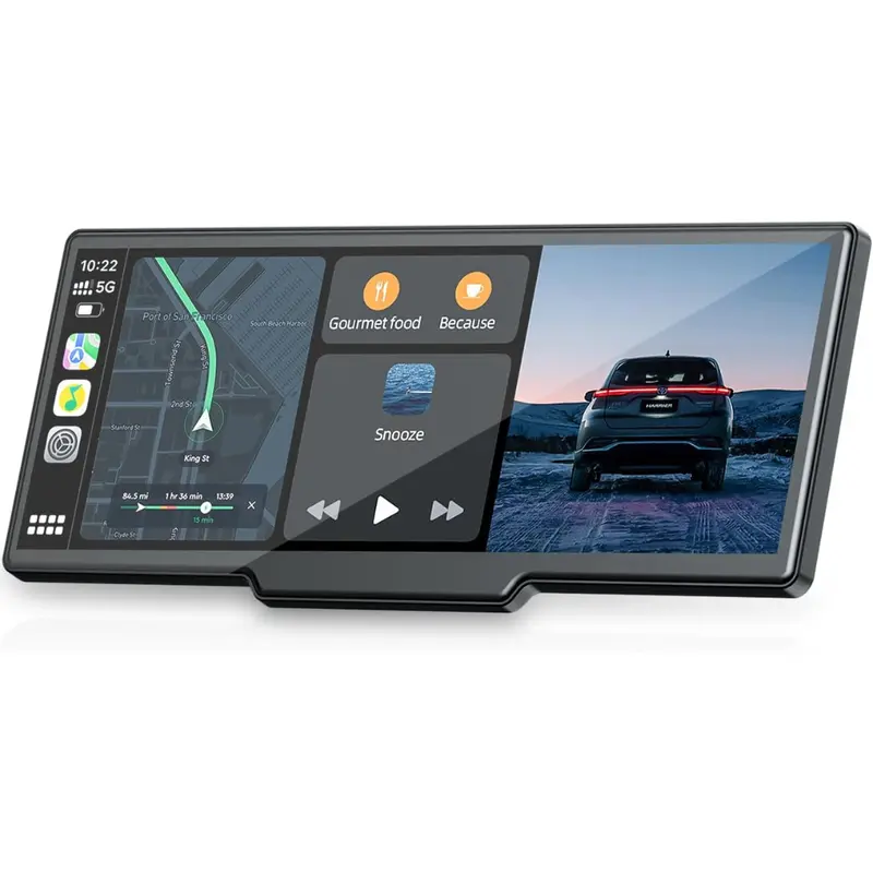 Topexplore 9.26 Carplay Screen W/ 2.5K Dash Cam & 1080P Backup Camera 1