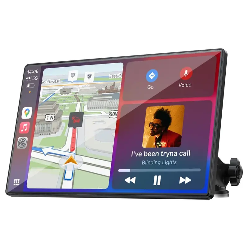 Topexplore Portable 9" Wireless Carplay & Android Auto Screen 1