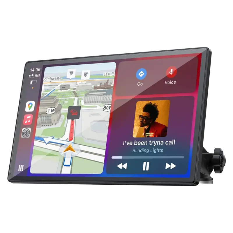 Topexplore Portable 9" Wireless Carplay & Android Auto Screen 1
