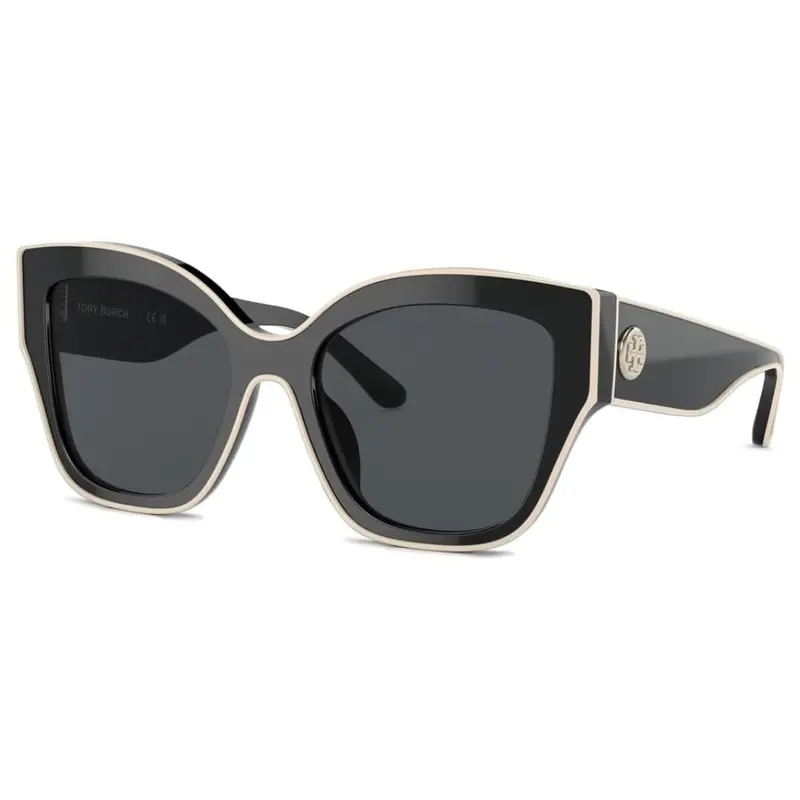 Tory Burch Women's Butterfly Sunglasses With Ivory Piping 1