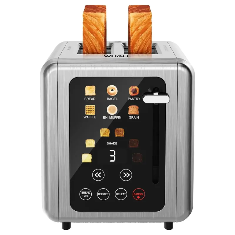 Touchscreen 2 Slice Stainless Steel Digital Timer Toaster 1