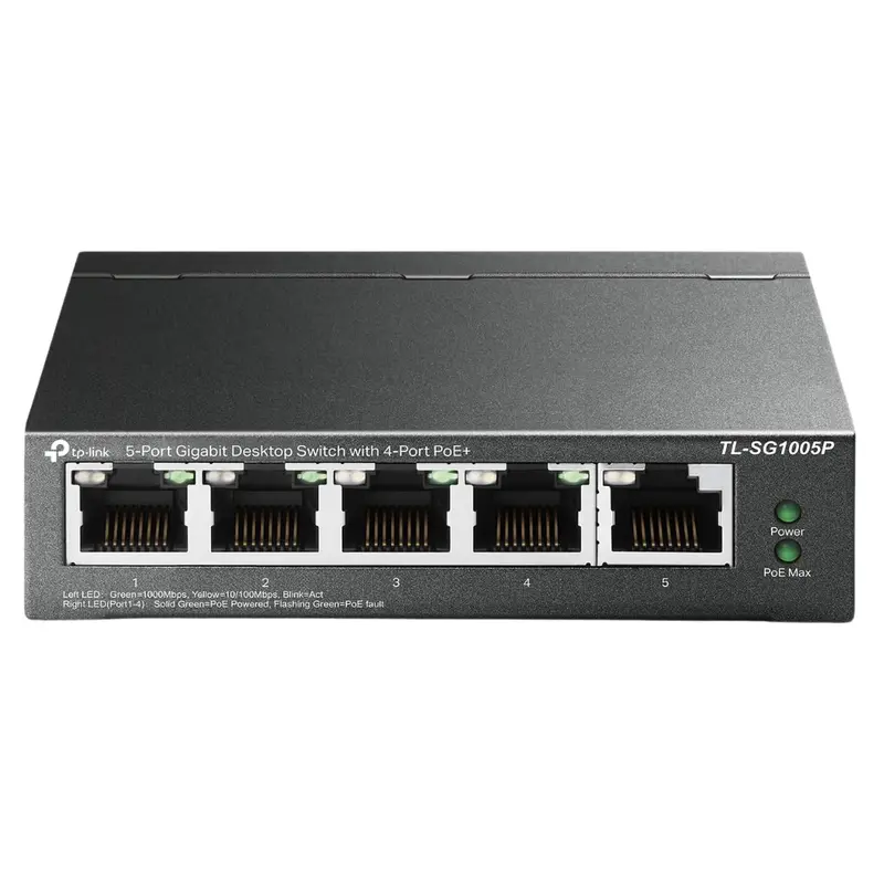 Tp-Link 5-Port Gigabit Desktop Switch With 4-Port Poe 1