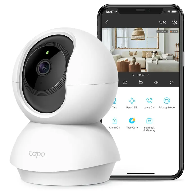 Tp-Link Tapo 2K Pan Tilt Security Camera For Baby Monitor 1
