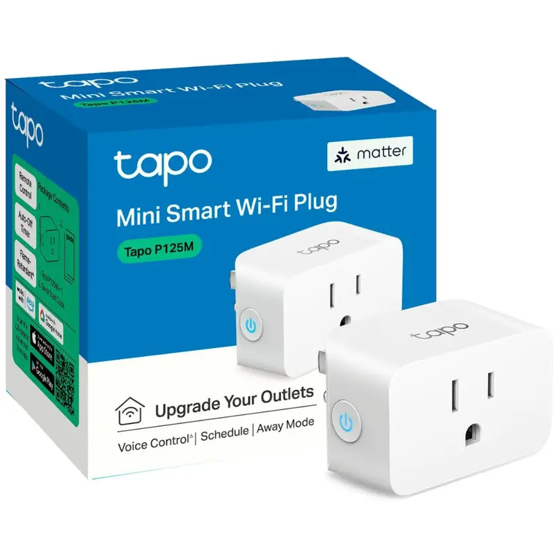 Tp-Link Tapo Matter Compatible 2.4G Wi-Fi Smart Plug Mini 1