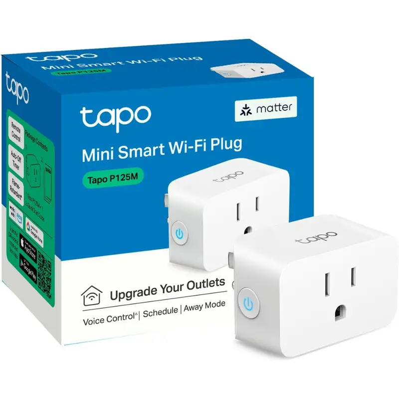 Tp-Link Tapo Matter Compatible 2.4G Wi-Fi Smart Plug Mini 1