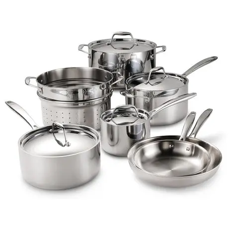 Tramontina Signature Tri-Ply Clad Stainless Steel 11-Piece Cookware Set 1