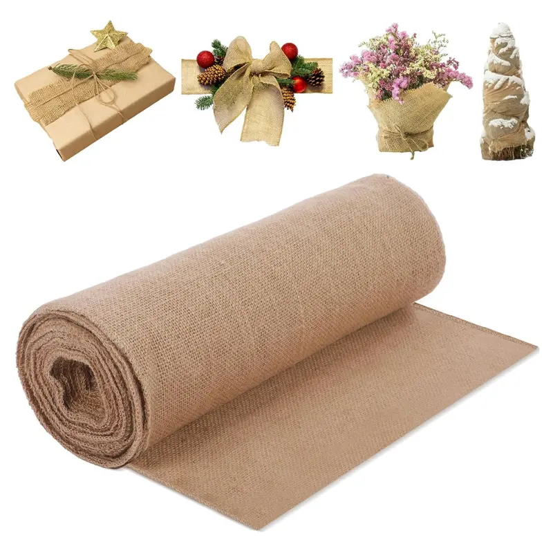 Tranqun 15.7" X 40Ft Burlap Tree Wrap Roll 1