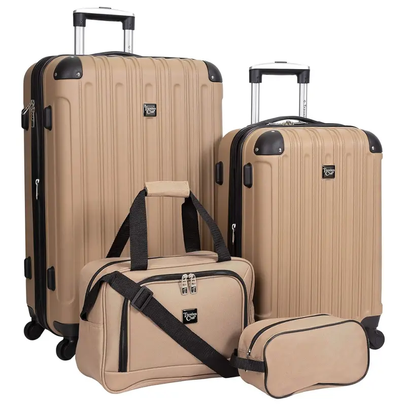 Travelers Club 4-Piece Midtown Hardside Luggage Set 1