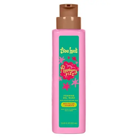 Tree Hut Raspberry Fizz Foaming Gel Body Wash 1